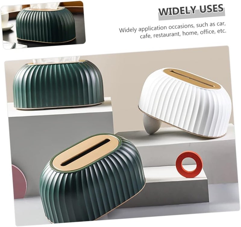 IMIKEYA Multi Functional Tissue Box Cover Holder for Home Office Restaurant and Car Use - Image 5